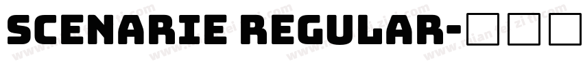 Scenarie Regular字体转换